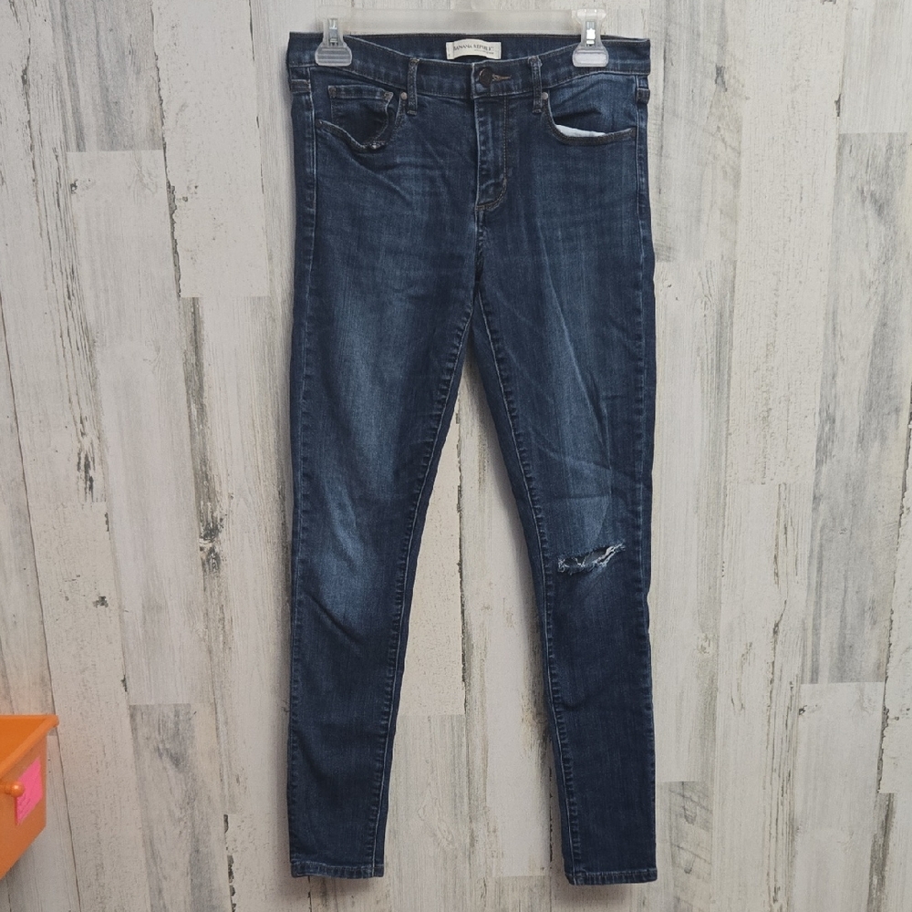 banana republic ripped skinny jeans